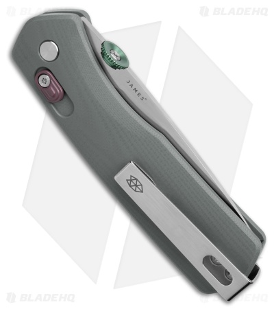 The James Brand The Carter Ambi-Slider Knife Primer Gray G-10 (2.8" Satin) 
