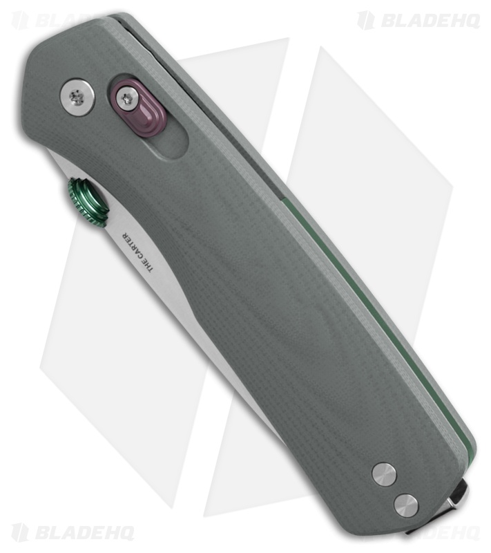 The James Brand The Carter Ambi-Slider Knife Primer Gray G-10 (2.8" Satin) 