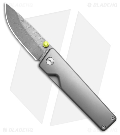The James Brand The Chapter 2 Frame Lock Knife Titanium (2.75" Damasteel)