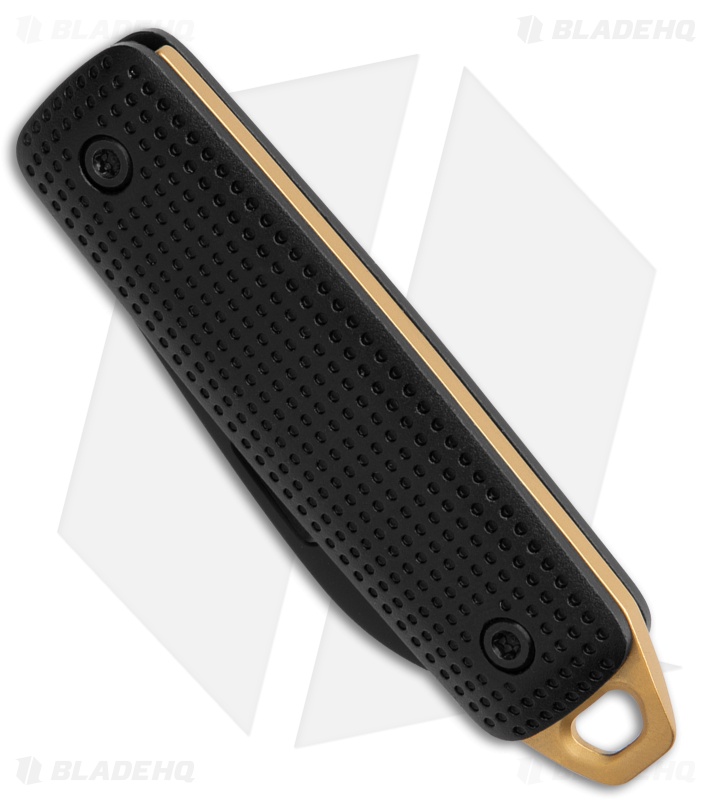 The James Brand The Elko Slip Joint Knife Black & Fire Aluminum (1.6" Black)