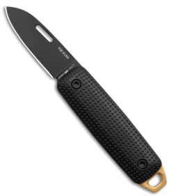 The James Brand The Elko Slip Joint Knife Black & Fire Aluminum (1.6" Black)