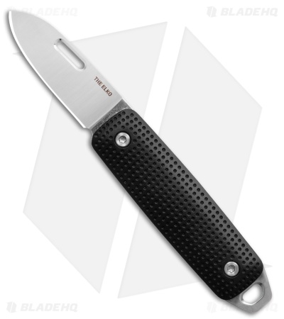 The James Brand The Elko Slip Joint Knife Black Aluminum (1.6" Satin)
