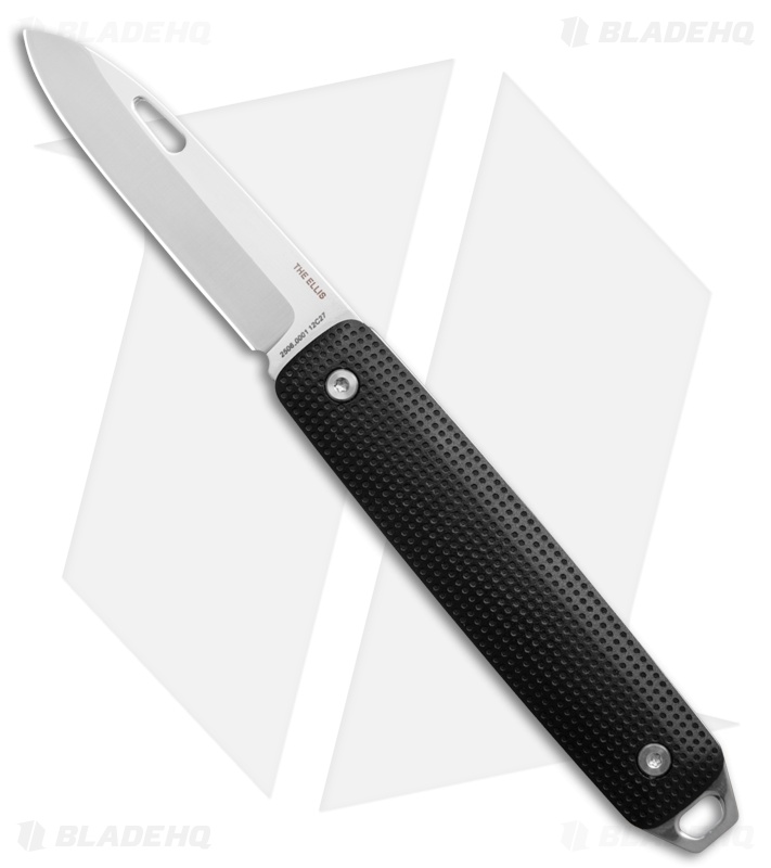 The James Brand The Ellis Slip Joint Knife Black Aluminum (2.6" Satin) 