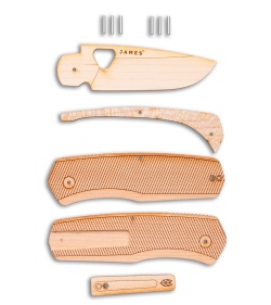 The James Brand The Folsom Pro Wooden Knife Kit
