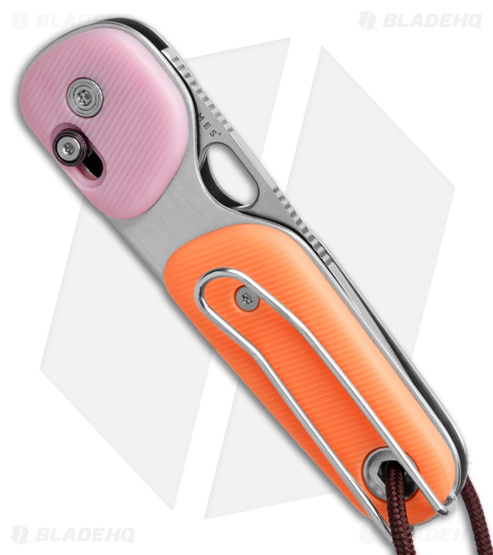 James Brand Redstone Knife Sherbet/Pink Haze Polymer Satin Serr
