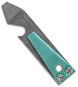 TiSurvival Exo Titanium Pry Bar / Bottle Opener Pocket Tool - Green Anodized