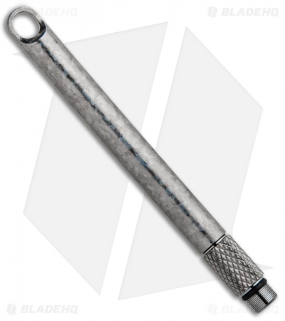 Titaner Crystal Finish Titanium Toothpick + Key Chain Case (Knurled)