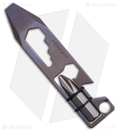 Titaner Multi-Function Titanium Pry Bar Keychain Tool Blue 