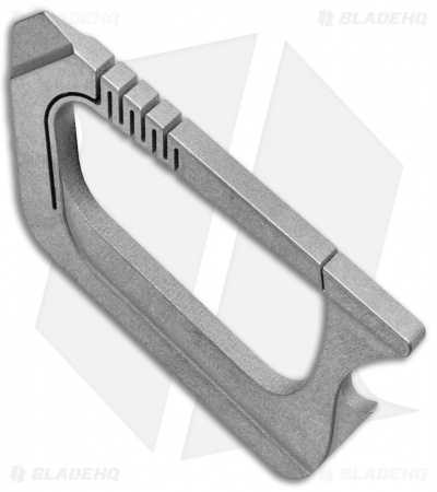 Titaner One-Piece Carabiner/Bottle Opener Titanium (Stonewash)