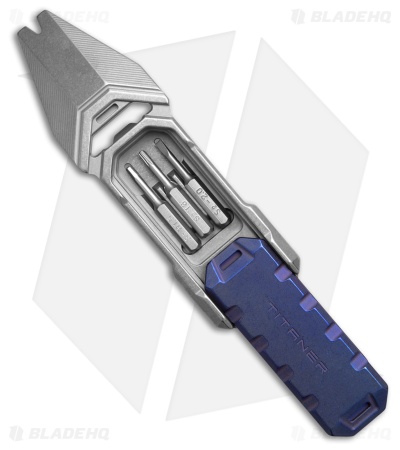 Titaner Titanium Multi-Tool Pry Bar Fidget Slider Blue