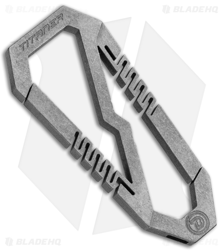 Titaner Two-Way Titanium Carabiner (Stonewash)