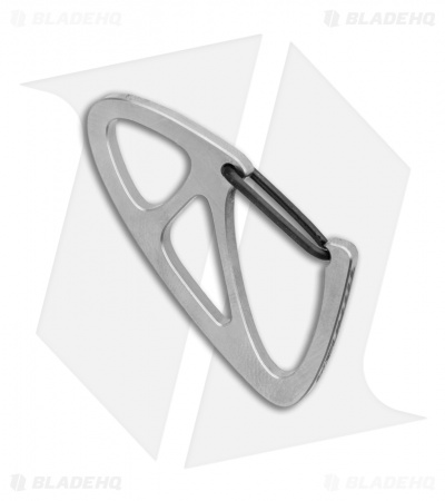 Titaner Wings Small Carabiner Titanium Keychain (Polished)