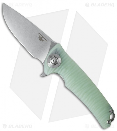 Stedemon Knife Co. DSG Liner Lock Knife Jade G-10 (3.625" Stonewash)