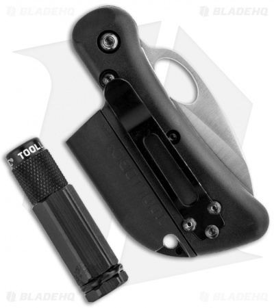 Tool Logic SL1 Mini Folding Knife w/ Whistle & LED Flashlight (2" Satin Plain)