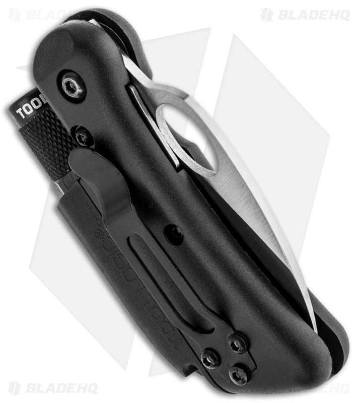 Tool Logic SL1 Mini Folding Knife w/ Whistle & LED Flashlight (2" Satin Plain)