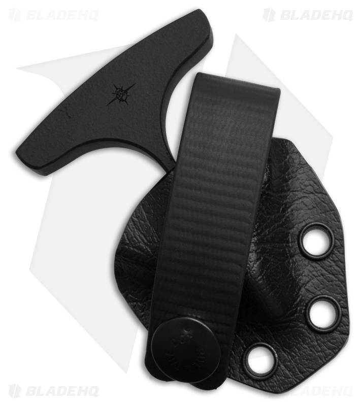 Toor Knives Thor's Hammer Fixed Blade Knife Black Steel (1" Carbon Black)