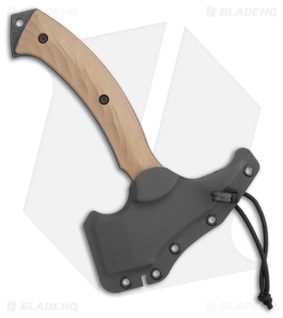Toor Knives F-13 Tommy Axe Omaha Tan G-10 (Black)