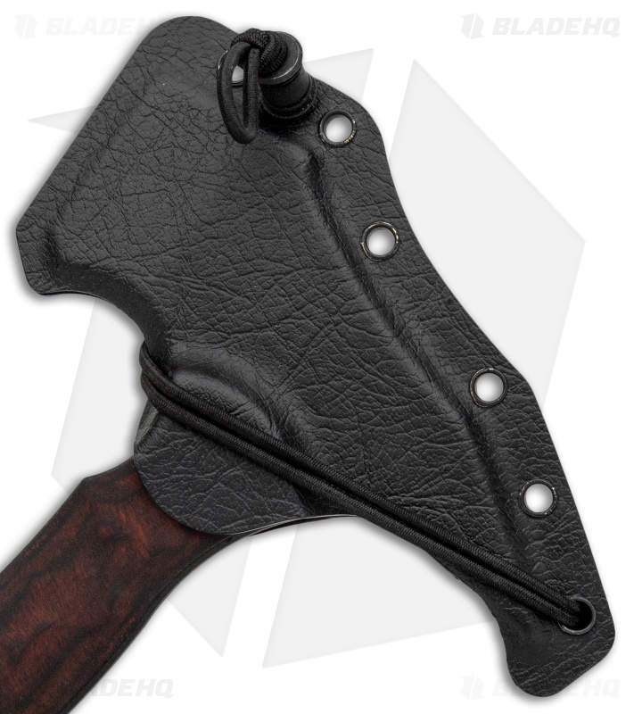 Toor Knives 9" Tomahawk F13 Walnut Pattern G-10 (5.5" Black)