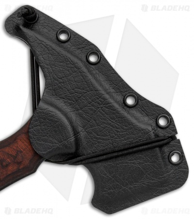 Toor Knives 9" Tomahawk F13 Walnut Pattern G-10 (5.5" Black)