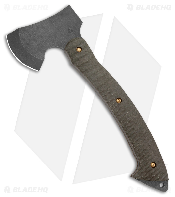 Toor Knives 12" Campfire Camp Axe Forest Green Canvas Micarta