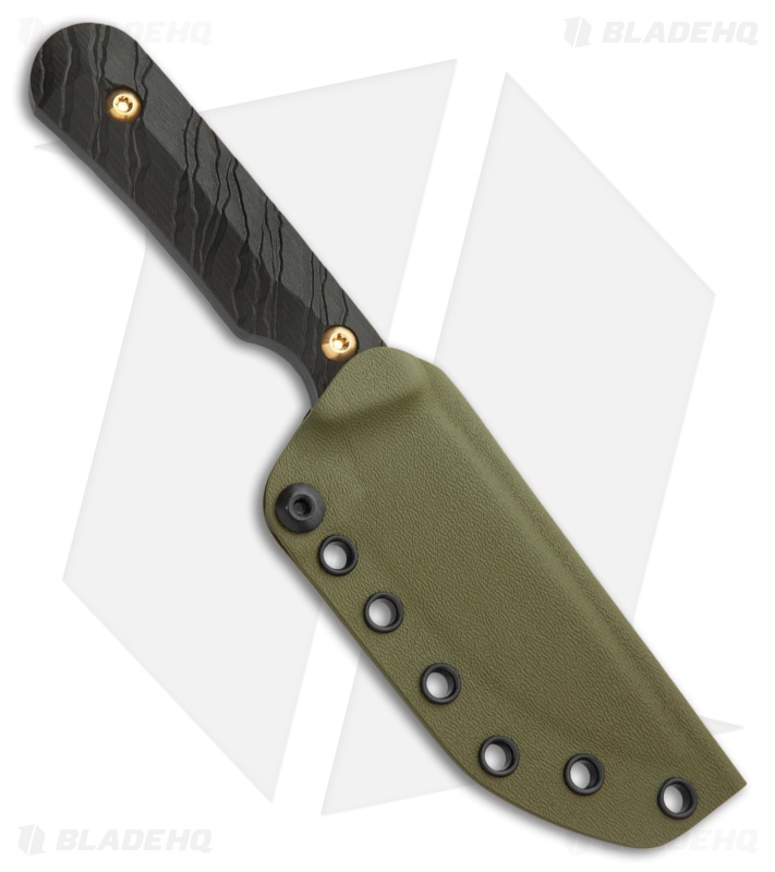 Toor Knives Administrator Fixed Blade Knife Ebony (4" Black)