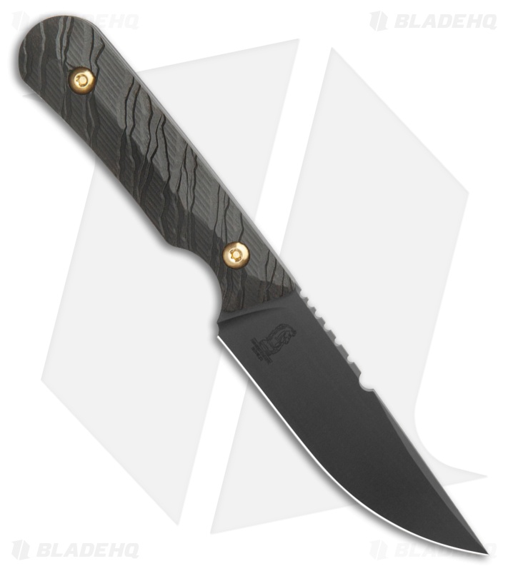 Toor Knives Administrator Fixed Blade Knife Ebony (4" Black)