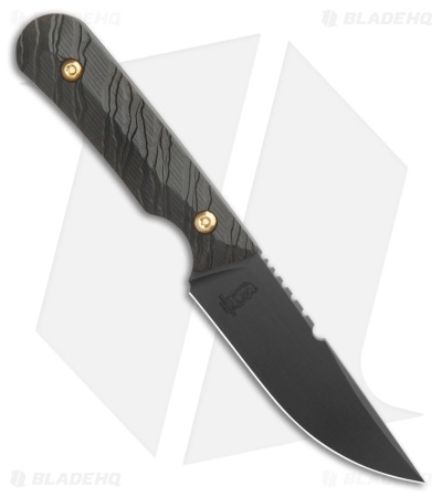 Toor Knives Administrator Fixed Blade Knife Ebony (4" Black)