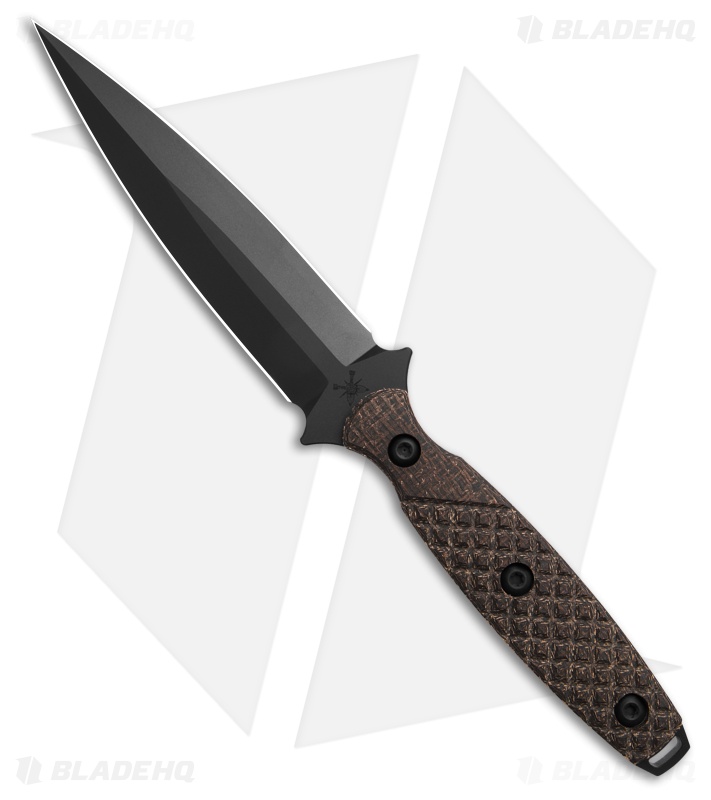 Toor Knives Allied Specter Fixed Blade Knife Green Linen Micarta (4.75" Gunkote)