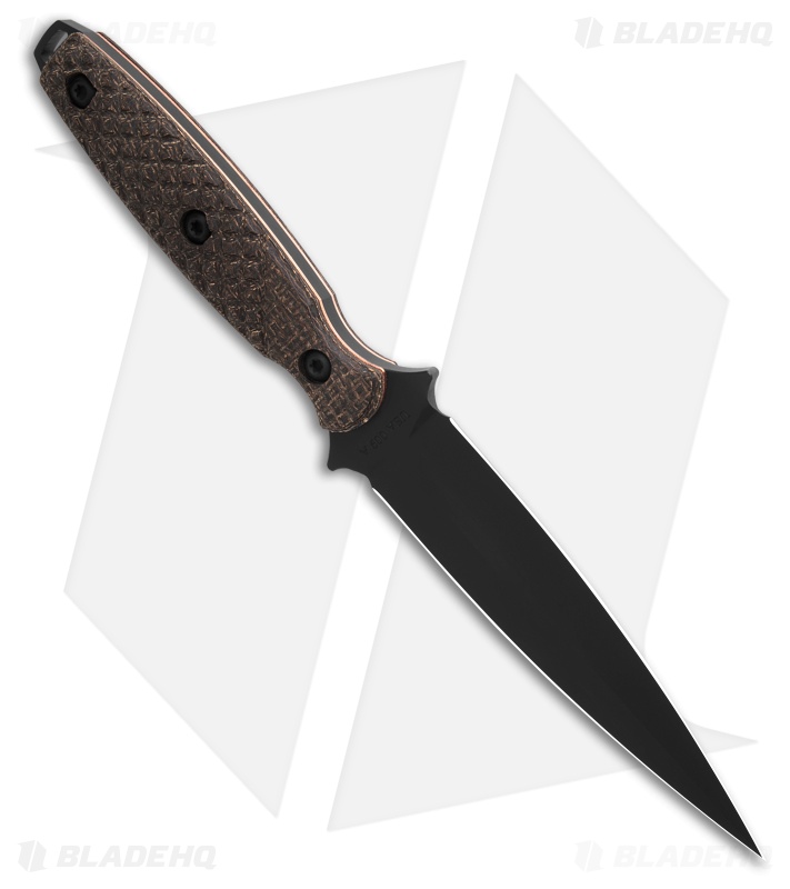 Toor Knives Allied Specter Fixed Blade Knife Green Linen Micarta (4.75" Gunkote)