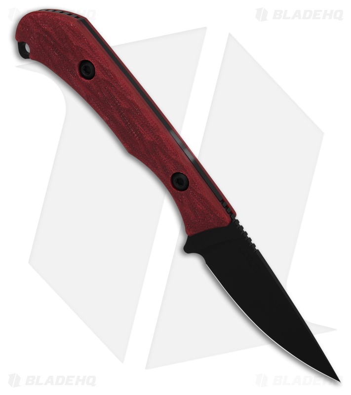 Toor Knives Barrow Fixed Blade Knife Crimson G-10 (2.88" Black)