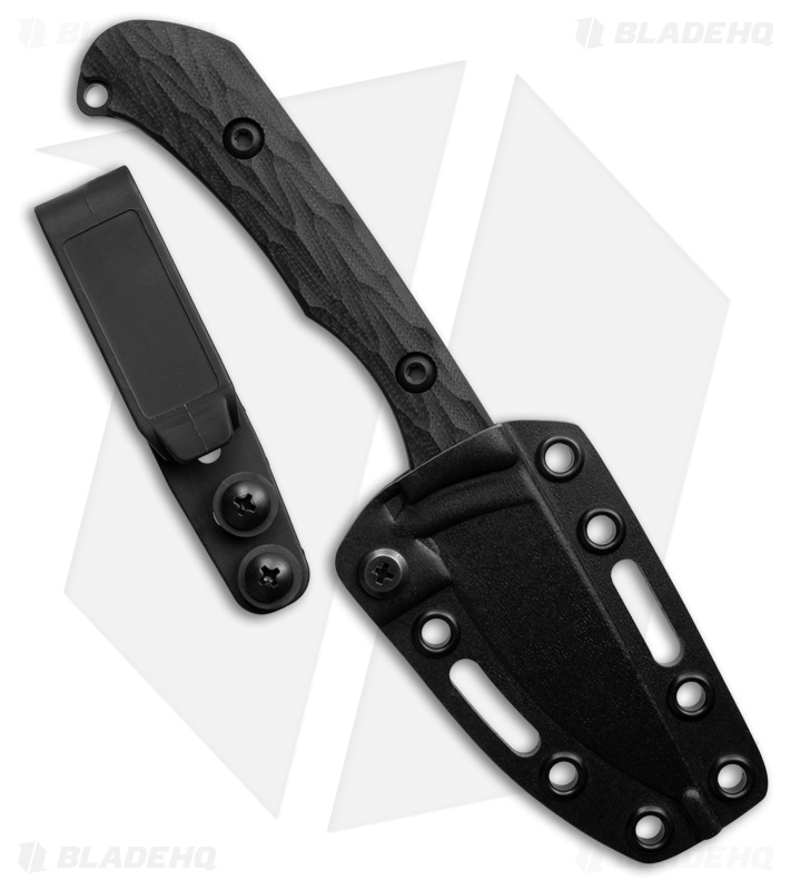 Toor Knives Barrow Fixed Blade Knife Socom Black G-10 (2.88" Black)