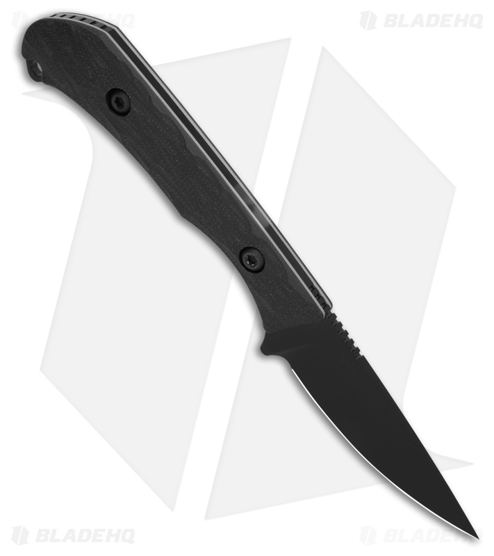 Toor Knives Barrow Fixed Blade Knife Socom Black G-10 (2.88" Black)