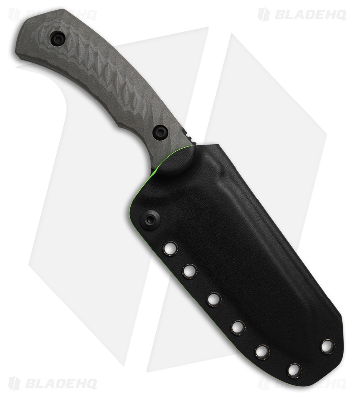 Toor Knives LE Zenith Apocalypse Fixed Blade Knife Gray G-10 (4" Black)
