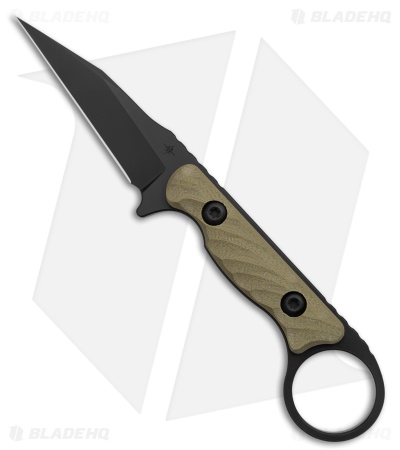 Toor Knives Jank Shank W Fixed Blade Knife Ranger Green G-10 (3" Black)