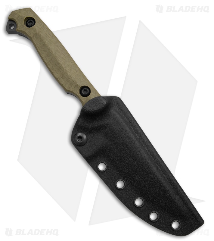 Toor Knives Krypteia S Fixed Blade Knife Ranger Green G-10 (4" Black)