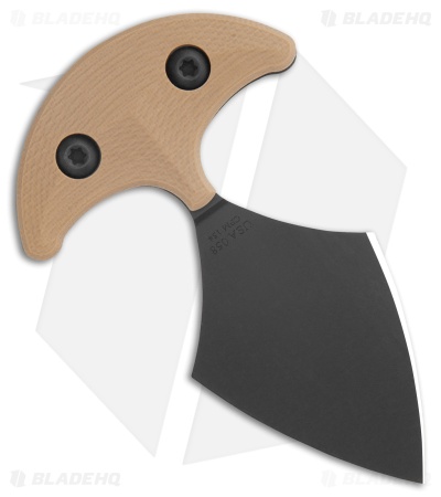 Toor Knives Vasive Fixed Blade Push Dagger Knife Omaha Tan G-10 (2" Black)