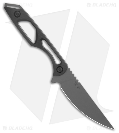 Toor Knives Willow Fixed Blade Knife Dark Gray G-10 (3.75" Canyon Drab Gunkote)