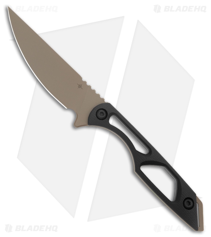 Toor Knives Willow Fixed Blade Knife Dark Gray G-10 (3.75" Spanish Moss Gunkote)