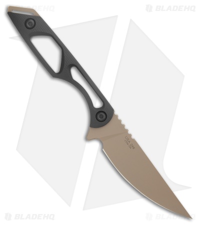 Toor Knives Willow Fixed Blade Knife Dark Gray G-10 (3.75" Spanish Moss Gunkote)