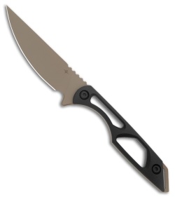Toor Knives Willow Fixed Blade Knife Dark Gray G-10 (3.75" Spanish Moss Gunkote)