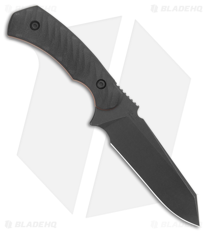 Toor Knives Zenith Havoc Black Fixed Blade Knife Black G-10 (4" Black)
