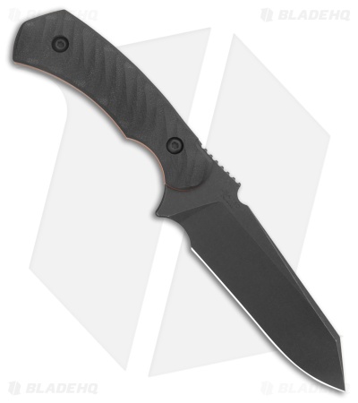 Toor Knives Zenith Havoc Black Fixed Blade Knife Black G-10 (4" Black)