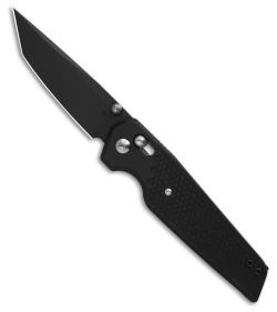 Toor Knives Bateman Crossbar Lock Knife Black Aluminum (3.5" Black MagnaCut)