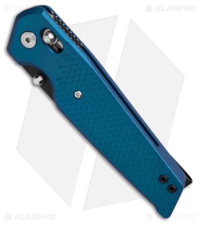 Toor Knives Bateman Crossbar Lock Knife Cobalt Blue (3.5" Black MagnaCut)