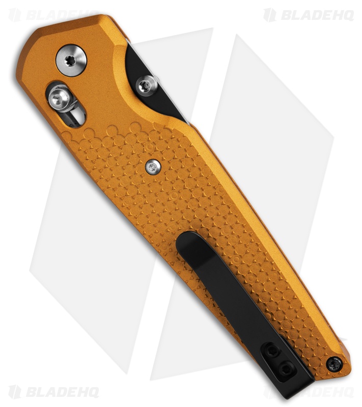 Toor Knives Bateman Crossbar Lock Knife Gold (3.5" Black MagnaCut)