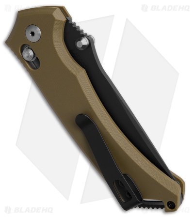 Toor Knives Draper Crossbar Lock Knife OD Green G-10 (3.5" Black MagnaCut)