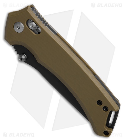Toor Knives Draper Crossbar Lock Knife OD Green G-10 (3.5" Black MagnaCut)