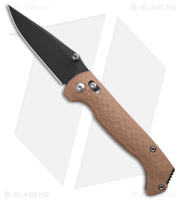 Toor Knives Dropwing Crossbar Lock Coyote Tan G10 (3.5" Black)