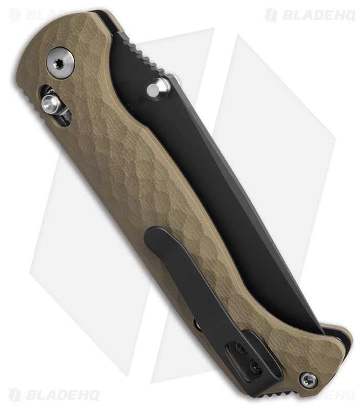 Toor Knives Dropwing Crossbar Lock Ranger Green G10 (3.5" Black)
