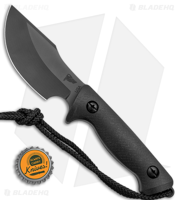 Treeman Knives Path Finder Fixed Blade Knife Black Ops (4.2" Black)